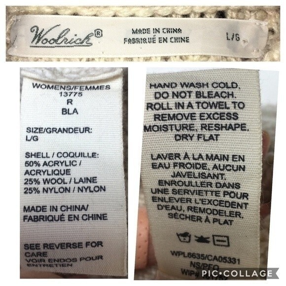 Woolrich Cardinal Peak Wool Blend Cardigan In Burlap Heather L - Picture 7 of 8